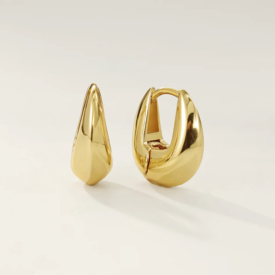 Teardrop Gold Vermeil Earrings