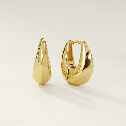 Teardrop Gold Vermeil Earrings