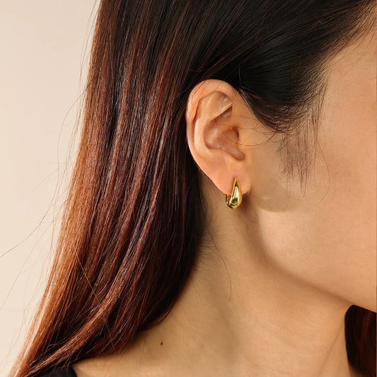 Teardrop Gold Vermeil Earrings